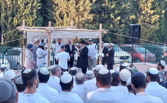 בתו של האלוף הסרוג התחתנה עם בנו של הרב הסרוג