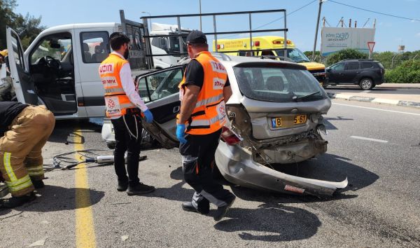 4 פצועים בתאונה בכנרת: גבר פונה במסוק במצב קשה