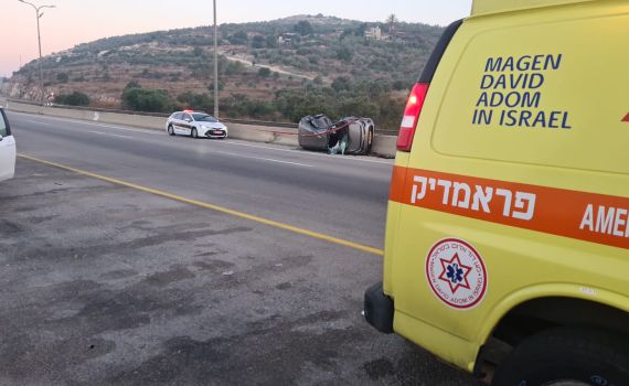 תאונה קשה בשומרון: הרוג מפגיעת משאית בכביש 5