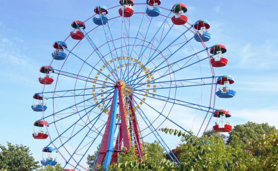 בהלה בפארק השעשועים: אם ובנה חולצו מגלגל ענק