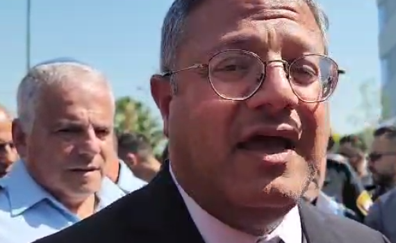 בן גביר בזירת הפיגוע: "נשיאת נשק – צו השעה"