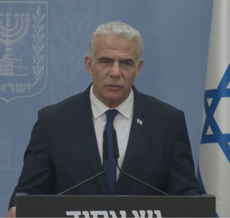 לפיד מגיב לנאום נתניהו: "המאבק רק התחיל"