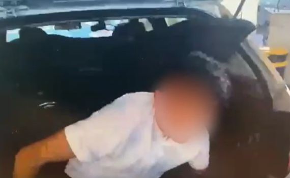 צפו: ניסה לחדור לארץ בתא המטען ונתפס על חם