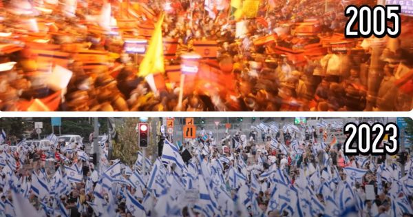 קפלן מול קטיף: כך נראו ההפגנות ב-2005 והיום
