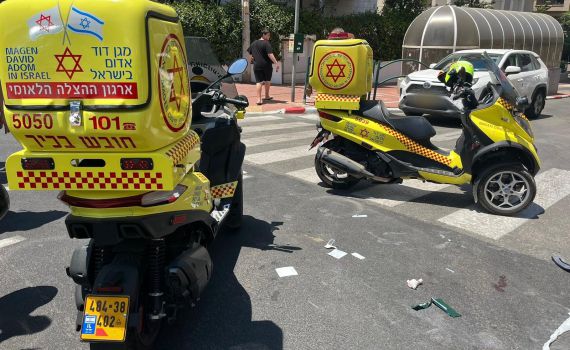 רמת גן: נער נפצע קשה בתאונת דרכים
