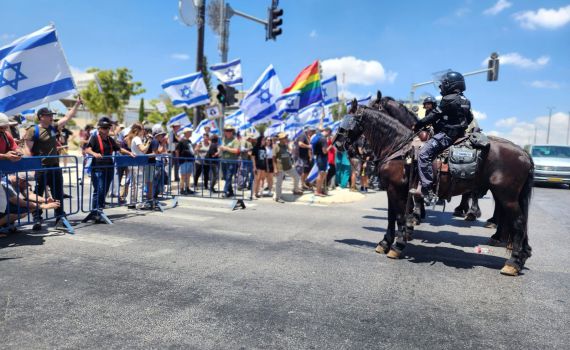 המשטרה מעדכנת: 66 מפגינים נעצרו עד כה