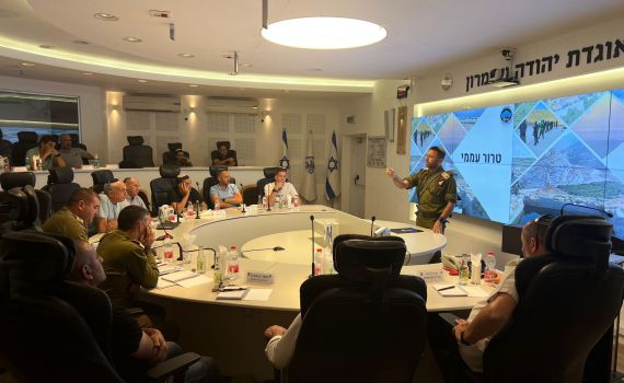 קב"טים מאיו"ש נפגשו עם מפקד האוגדה: 'הביע הערכה'