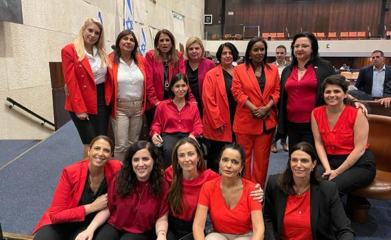 מחאה אדומה: הגימיק של חברות האופוזיציה במליאה