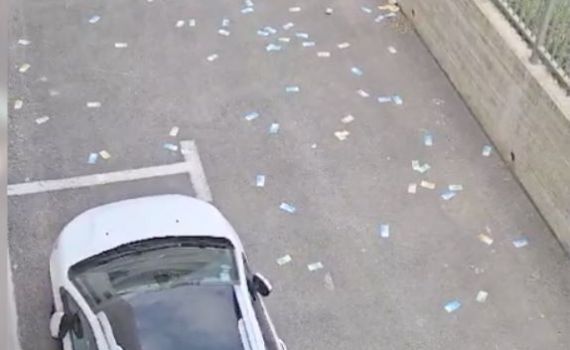 בזמן המעצר: 35,000 שקלים התעופפו מהחלון