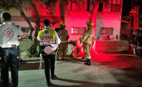 ראש העין: נקבע מותו של גבר שנלכד בדירה בוערת