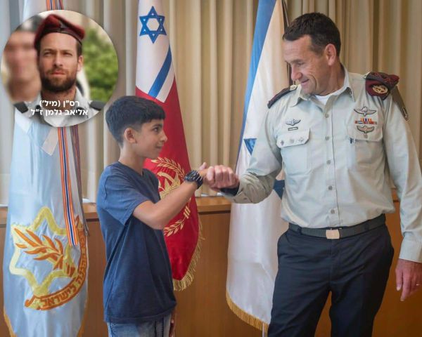 לרגל הבר מצווה: הבן השכול במפגש מרגש עם הרמטכ"ל