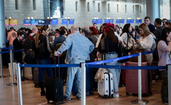 מספר שיא בנוסעים בנתב"ג מאז מבצע "עם כלביא"