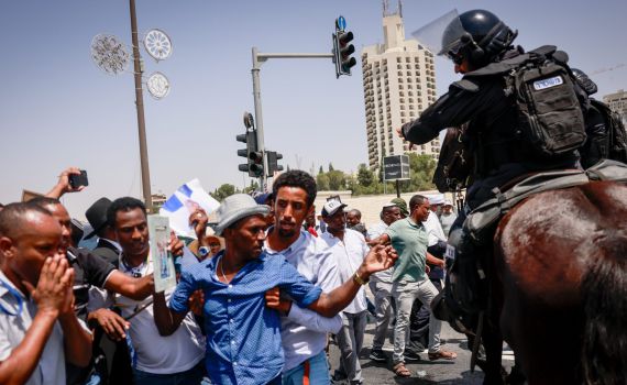 ברקע המלחמה באתיופיה: בני העדה הפגינו בירושלים
