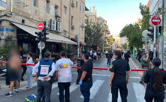 פיגוע ירי בתל אביב: אדם אחד נפצע באורח אנוש