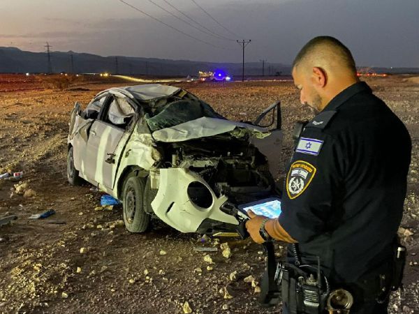 כביש 90: בת 6 נהרגה בהתהפכות רכב