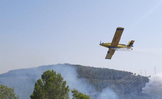 השריפה בהרי ירושלים: הושגה שליטה על האש