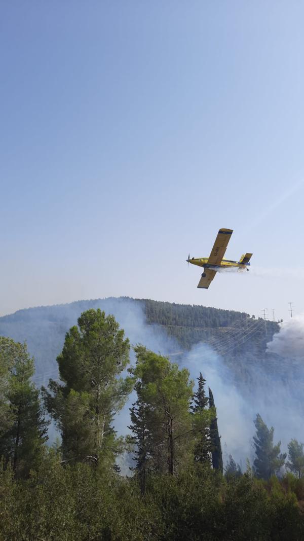 השריפה בהרי ירושלים: הושגה שליטה על האש