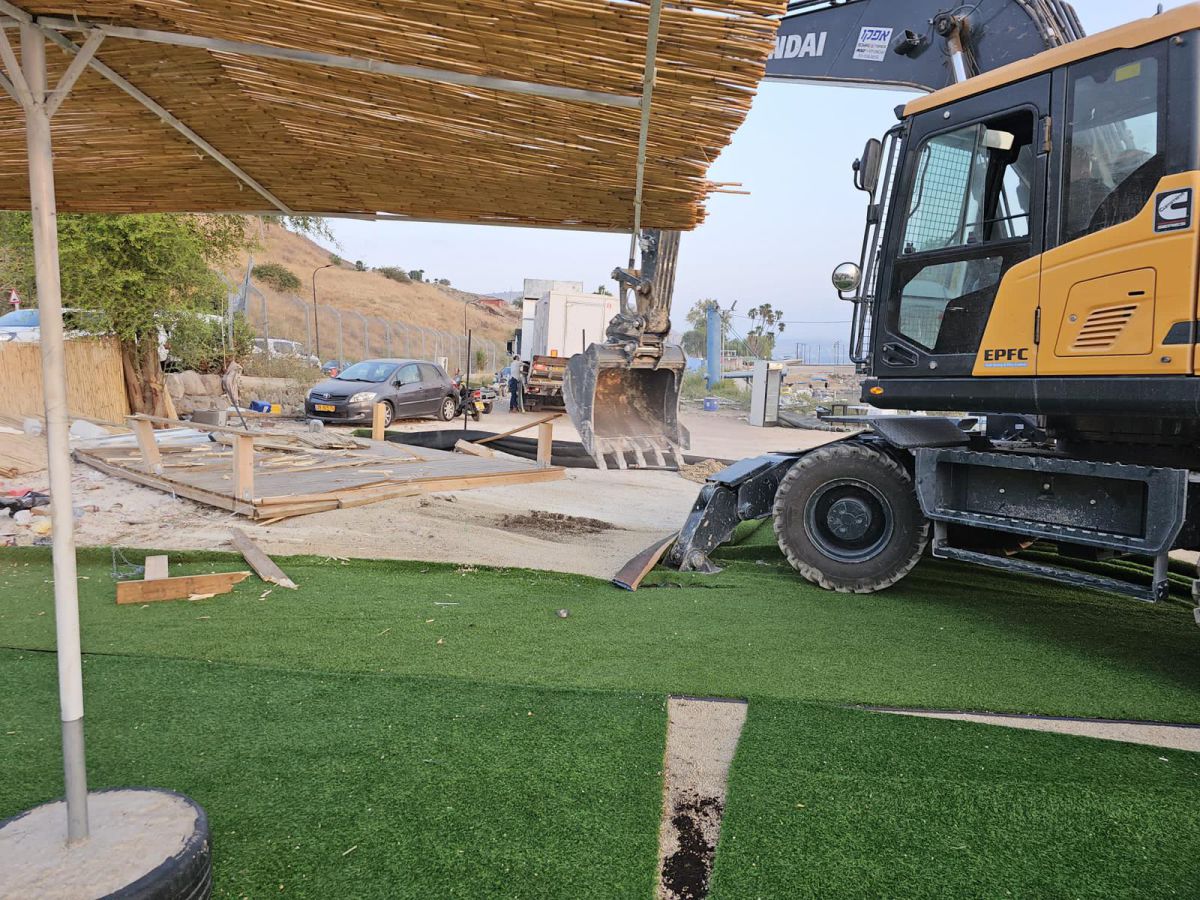 עוד שטח מגודר בכנרת נהרס ונפתח לציבור