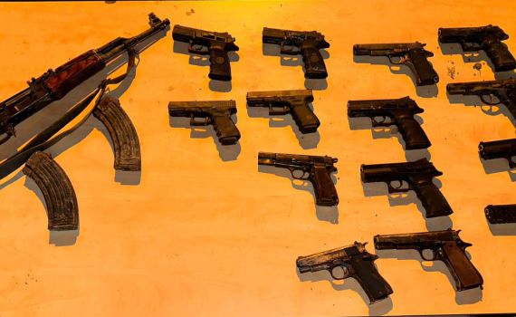 המאבק בפשיעה: 14 כלי נשק נתפסו בפעילות בבקעה