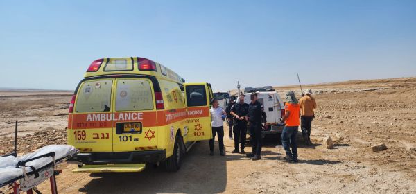 אותרה וחולצה גופתו של הלכוד בסמוך לים המלח
