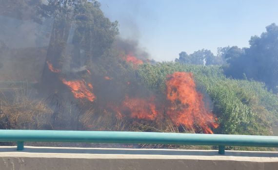 גל שריפות בגליל העליון: כביש 87 נחסם לתנועה