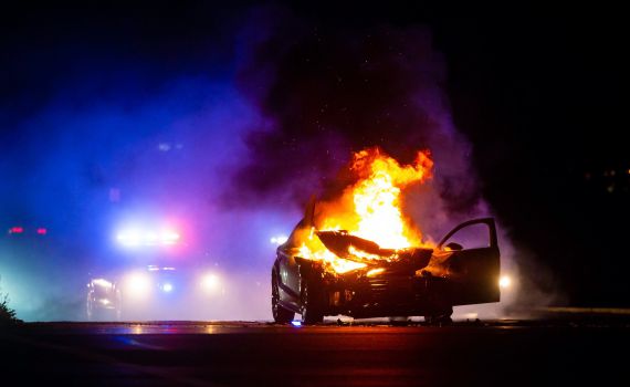 הרוג אותר ברכב בוער סמוך לפוריה עילית