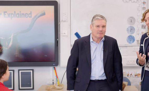 צפו: יו"ר הלייבור ביקר בבית ספר יהודי לראש השנה