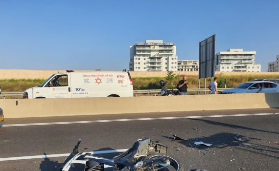 שני פצועים בתאונה סמוך לקיסריה, בהם אחד קשה