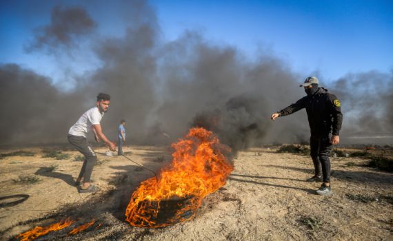 התפרעויות בגבול עזה: דיווח על הרוג ו-9 פצועים במקום