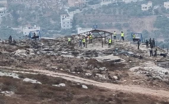 כוחות משטרה הרסו שני מבנים ביישוב יצהר