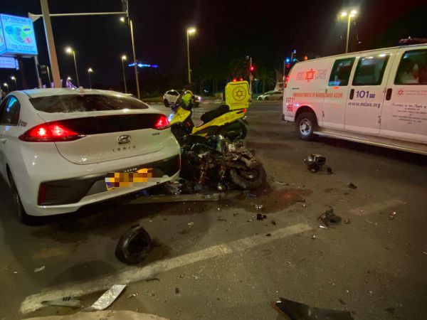 פצוע אנוש מתאונה בפ"ת. נעצר חשוד שנהג בשכרות