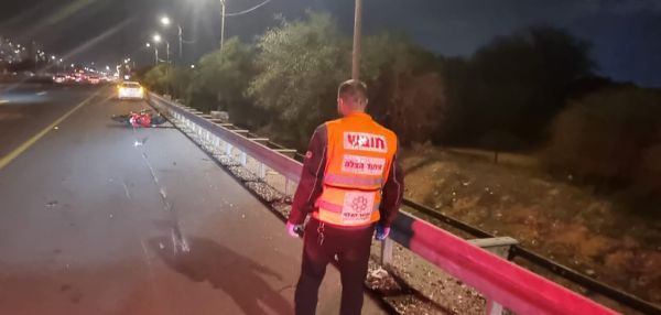 רוכב אופנוע נפגע באורח קשה סמוך לראשון לציון