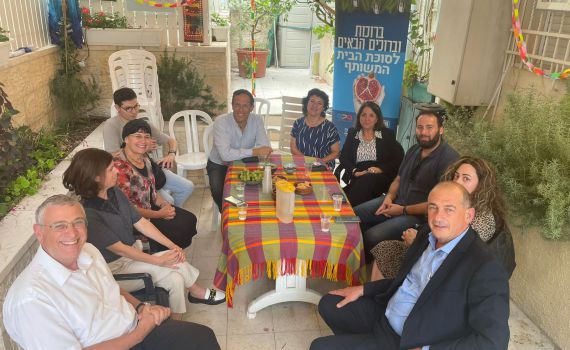 חברי 'האיחוד הירושלמי' התארחו אצל הרב בני לאו