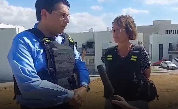 באמצע סיור שגרירים: צבע אדום בשדרות | צפו