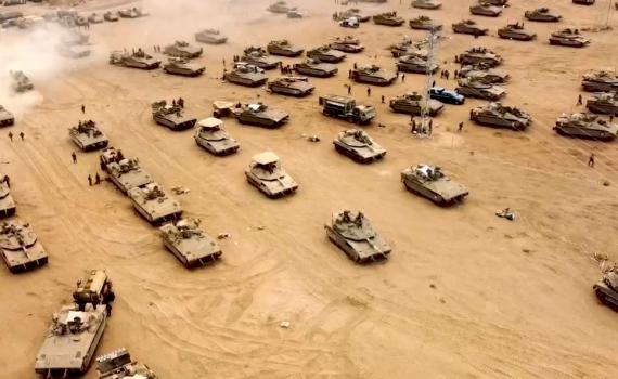 מפקד האוגדה בכניסה לעזה: "עם ישראל עומד מאחורינו"