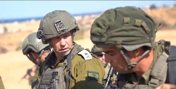 צפו בתיעוד: מפקד פיקוד דרום ברצועת עזה
