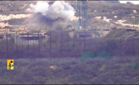 חיזבאללה פרסם תיעוד של פגיעת הטיל בטנק