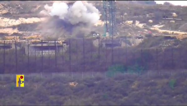 חיזבאללה פרסם תיעוד של פגיעת הטיל בטנק