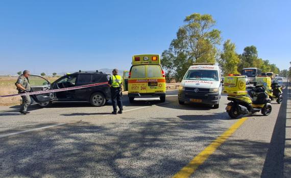 תאונה קשה בגלבוע: רוכב אופנוע נהרג מפגיעת רכב