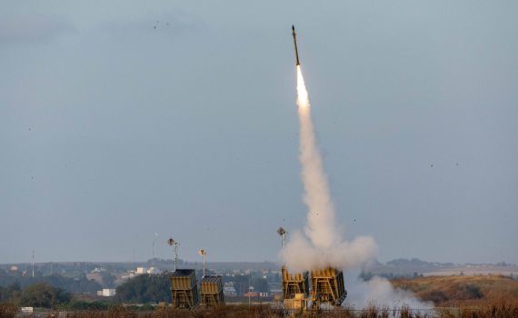 כיפת ברזל יירטה כטב"מ בשטח לבנון