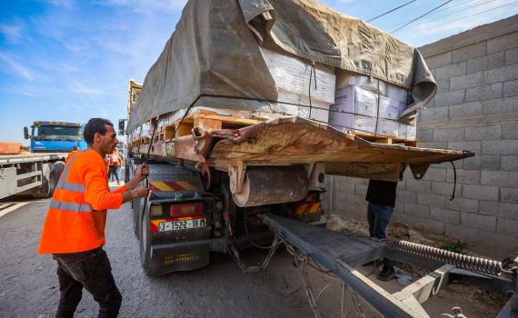 דיווח אמריקאי: המשאיות שנכנסו לעזה לא נבדקו