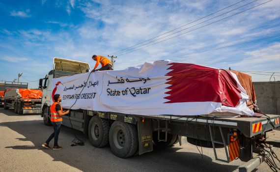 בצל ההפוגה: 108 טון של ציוד הומניטרי יועבר לעזה