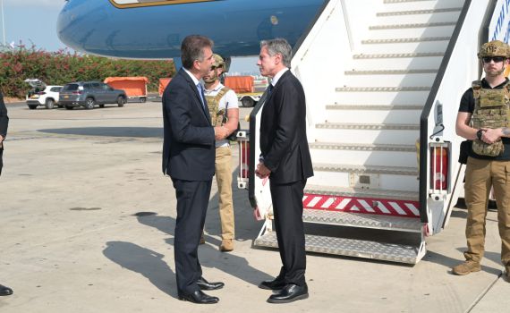 תמיכה מארה"ב: אנתוני בלינקן נחת בישראל