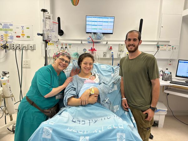 ישי הספיק להגיע מהמילואים ללידת בנו