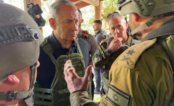 נתניהו ביקר לראשונה מאז פרוץ המלחמה ביישובי העוטף