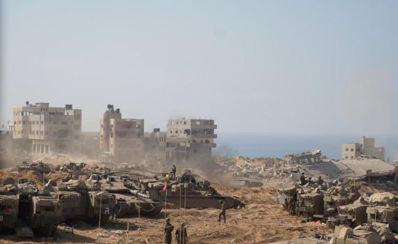 צפו: אוגדה 36 כיתרה את עזה והתייצבה על חוף הים