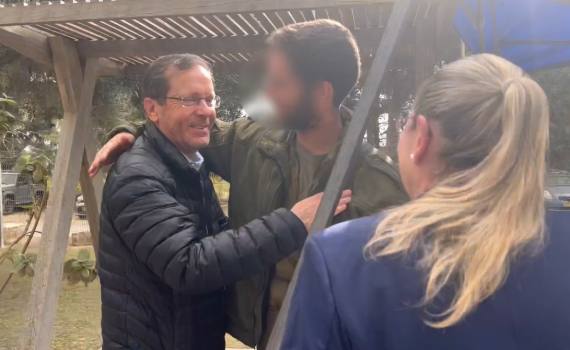 מרגש: ההפתעה שציפתה לנשיא הרצוג בעוטף עזה