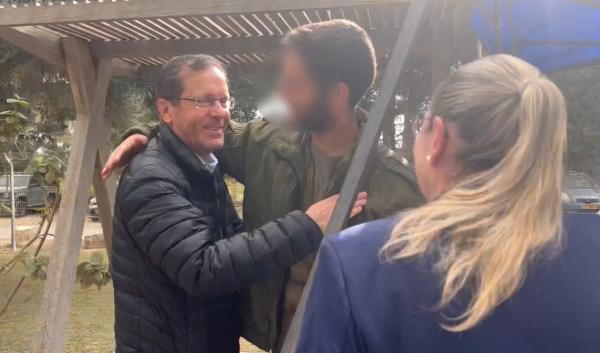 מרגש: ההפתעה שציפתה לנשיא הרצוג בעוטף עזה