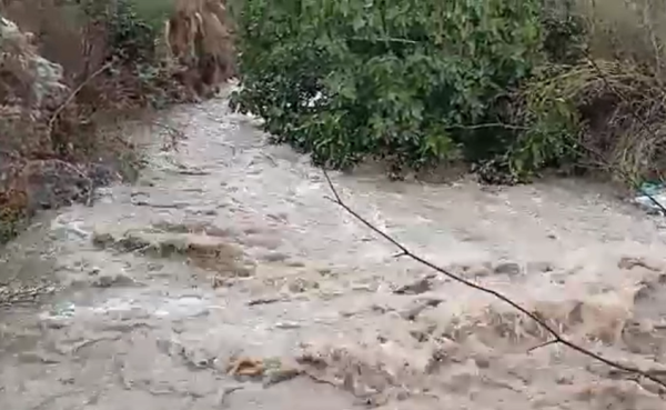 בעקבות הגשמים: זרימה בנחלי הדרום. צפו בתיעוד