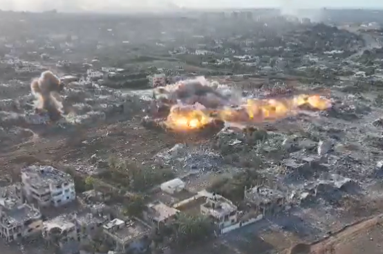 תיעוד מטורף: עזה תחתית בוערת. צפו